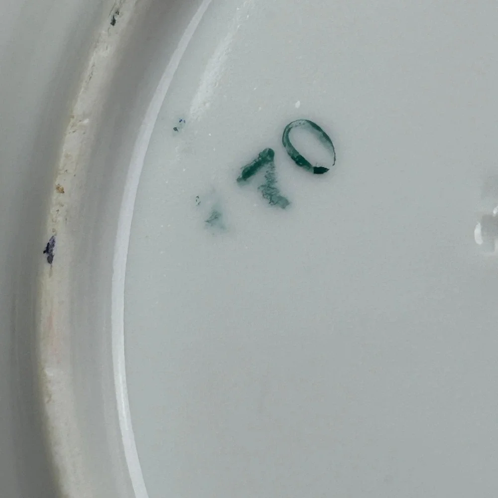 Favolina Karolina Jarolina Porcelain Salad Plate 3879 Floral‎ Silver Scalloped 7